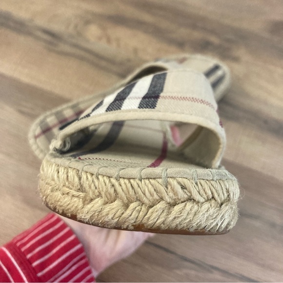Burberry Espadrille Slip On Wedge Sandal - Picture 10 of 12